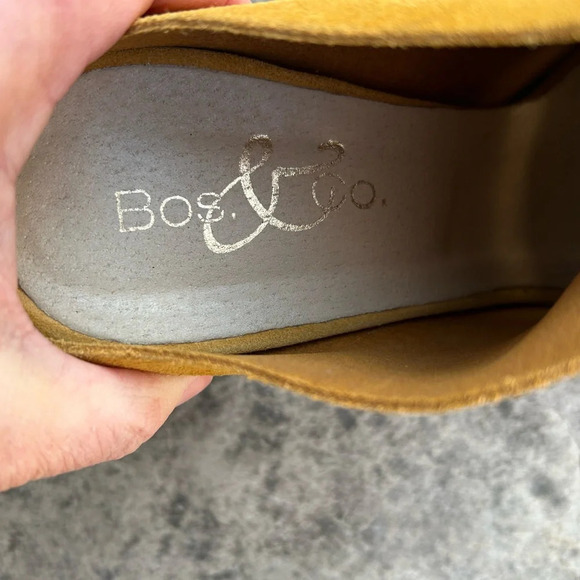 Bos & Co Mustard Peep Toe Block Heel, size 40 (Us  9) - Picture 10 of 12